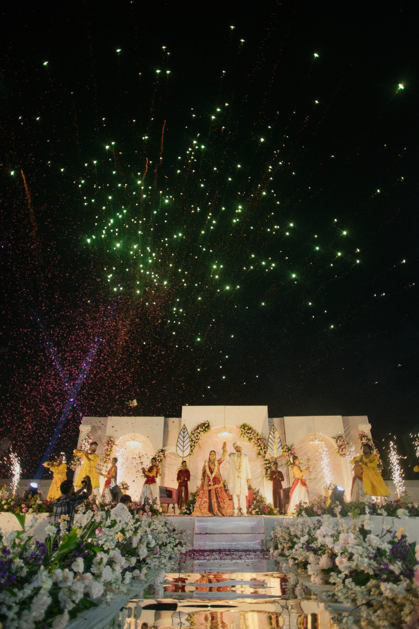 About Grand Palatial Fireworks & Celebratory Courtyard Reception, Rajasthan